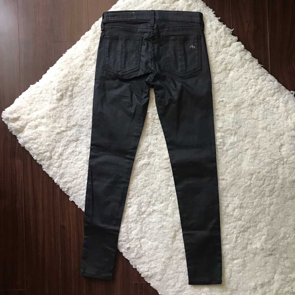 Ankle Zip Skinny Jeans by Rag and Bone x Intermix - Picture 3 of 8